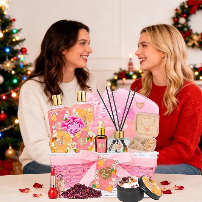 Gifts for Women, Gift for Birthday, Gift Basket for Mom - 23Piece Bath and Body Gift Baskets Set, Spa Gift Baskets for Women, Gift Sets | Gift for Mothers Day, Christmas, Holiday, Valentines Day