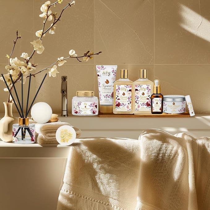 17Pcs Spa Bath Gifts Set Kit, Moisturizing Spa Gift Baskets for Women & Mom