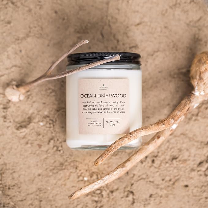 Handmade | Soy Candle (Ocean Driftwood, 8 oz.)