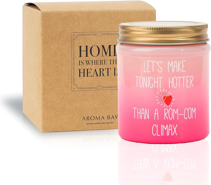 10oz Rose Scented Candles, Valentine's Gift for her, Valentine Pink Candle, Pink Decorative Candle Gifts, Friendship Gift for Best Friends, BFF, Coworker, 50 Hours Long-Lasting Burn Time