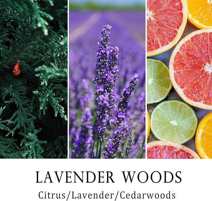 MILIVIXAY Candle for Men Lavender Woods Scented Classic 9oz Jar Single Wick Candle, Soy Wax Candles for Consistent Burn, Over 50 Hours of Burn Time, Ideal for Creating Relaxing & Holiday Gifting.
