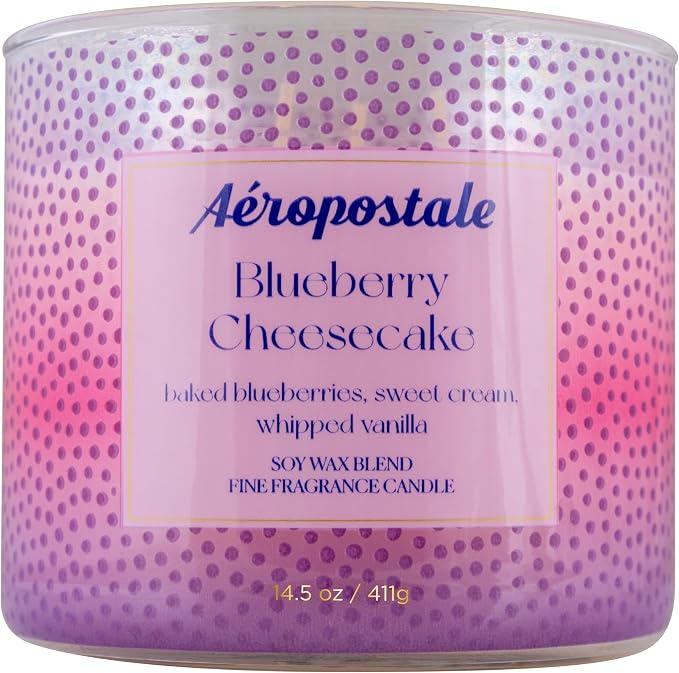 Aeropostale Blueberry Cheesecake Candle, 14.5 oz.