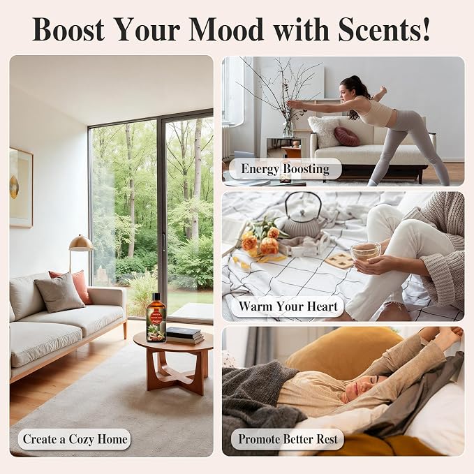 PHATOIL 3.38FL.OZ Almond Vanilla Fragrance Oils for Aromatherapy, Essential Oils for Diffusers for Home, Perfect for Diffuser, Yoga, Skin Care, DIY Candle and Soap Making - 100ml