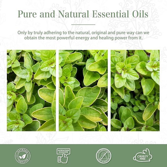 Oregano 3.38fl.oz Essential Oil, PHATOIL Pure Aromatherapy Oils for Diffuser, Humidifier, Perfect for DIY Soap, Candle, Bath Bombs Making(100ml)