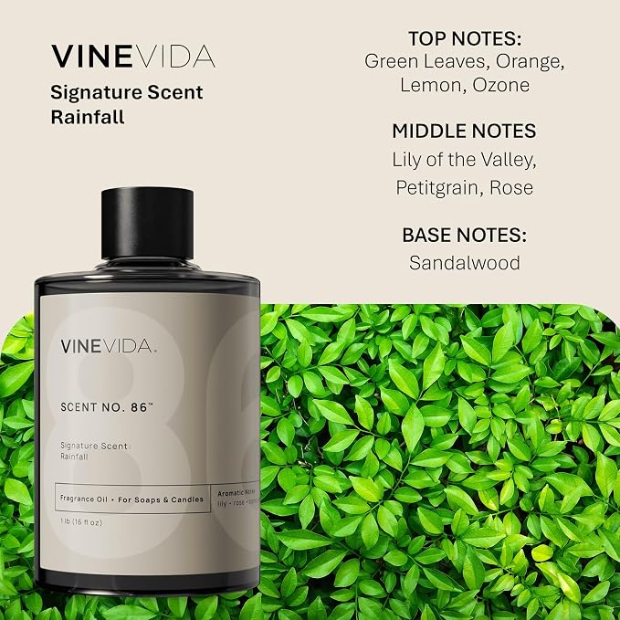 VINEVIDA [16oz] Scent No.86 Fragrance Oil for Candle Making and Soap Making - Premium Candle Scents for Soy Candles