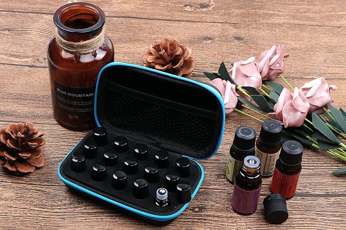Furnido 25 Pack 1ml Amber Glass Roll on Bottle For Essential Oils,Perfume Vial with Stainless Steel Roller Ball,Black Caps Mini Sample Vials Cosmetics Small Container