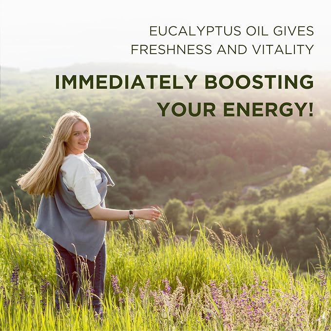Eucalyptus Essential Oil 1 Oz (30ml) – 100% Pure Natural Eucalyptus Oil for Aromatherapy Diffuser, Skin & Hair Care, Massage, Soap & Candle Making – Premium Grade