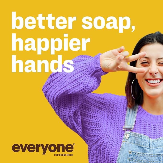Everyone Liquid Hand Soap,12.75 Ounce,Meyer Lemon and Mandarin,Plant-Based Cleanser with Pure Essential Oils,(Pack of 6)