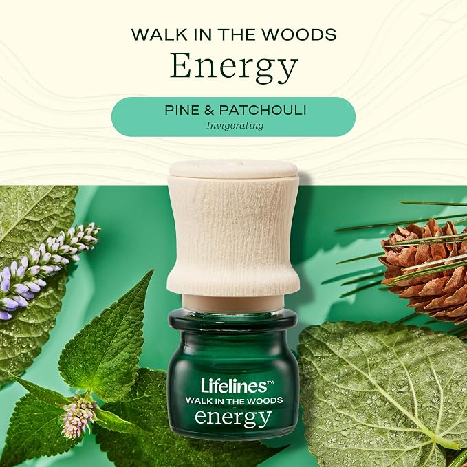 Lifelines Scent-Infused Grounding Stone & Oil Blend - Portable Fidgets for Tweens, Teens & Adults with Essential Oil Blend & Diffusion Stones for Sensory Immersion - Calming Waterless Passive Diffuser