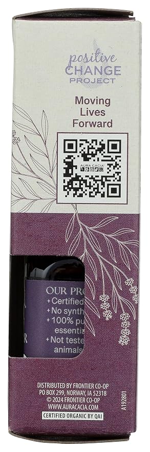 Aura Cacia, Organic Essential Oil Lavender, 0.25 Fl Oz