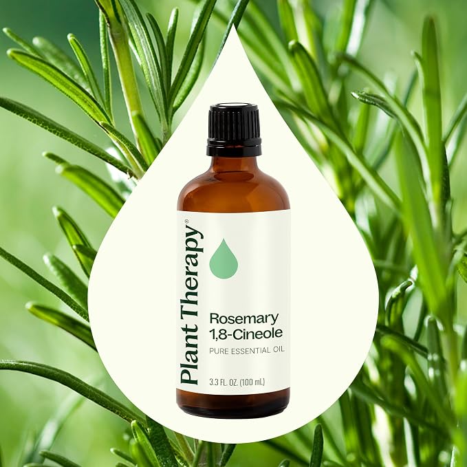 Plant Therapy Rosemary Essential Oil 100 mL (3.3 oz), 100% Pure, Undiluted, Natural Aromatherapy, for Scalp and Hair Health