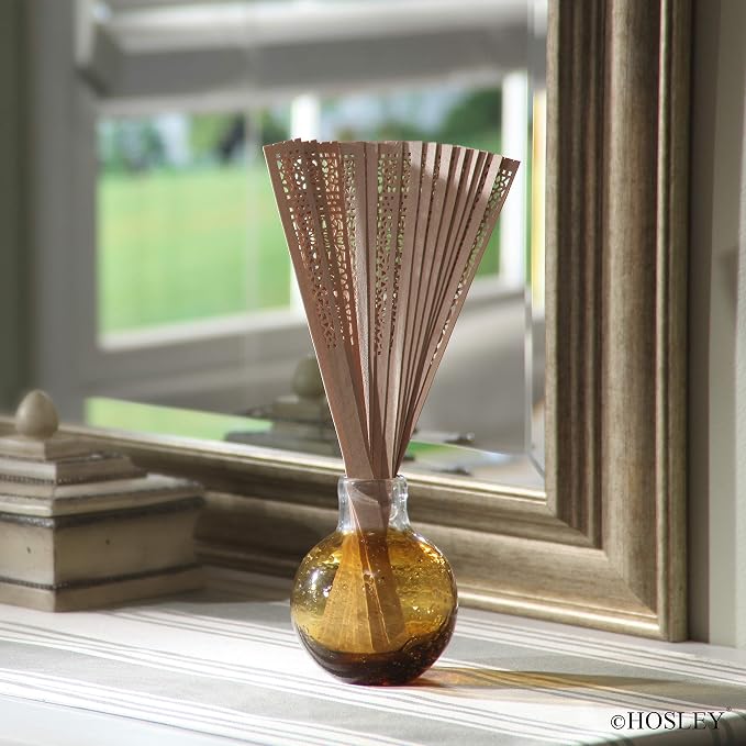 Hosley 14 Pcs Reed Diffuser Sticks 12.5 Inch Natural Rattan Replacement Reeds, Farmhouse Aroma Diffuser Sticks for Fragrance Oil, Home Décor & Aromatherapy