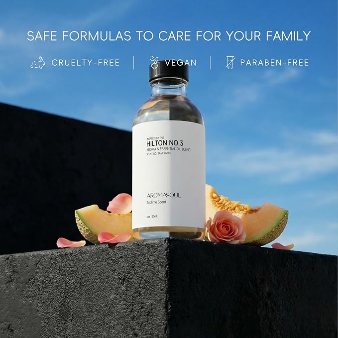Hotel Diffuser Oil Inspired by Hilton Scent - Premium Fragrance Oil for Ultrasonic and Waterless Diffuser - 120 mL, 4 fl oz
