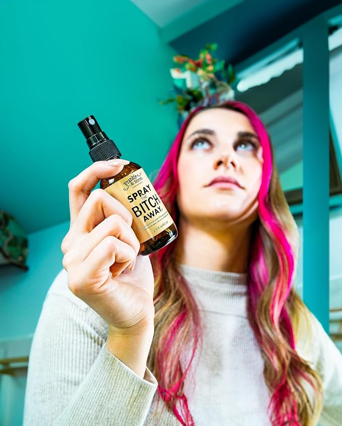 Frankie & Myrrh | The Bitch Kit Trio | Aromatherapy Spray, Roll-on and Blend for Irritability | Bergamot, Geranium, Lavender, Frankincense Essential Oils | Natural Perfume