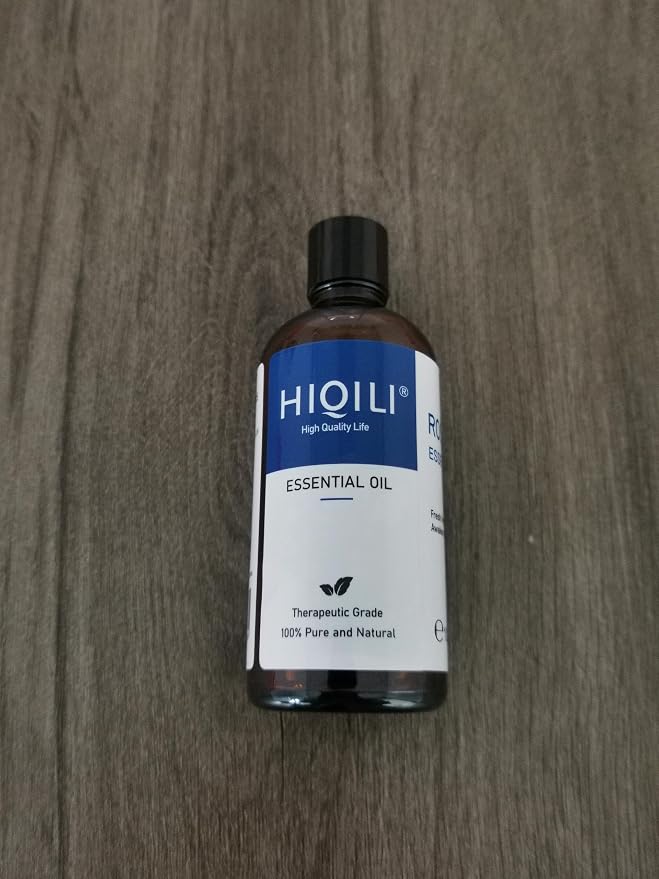 HIQILI Rosemary Essential Oil, for Shampoo, Conditioner, Skin & Diffuser - 3.38 Fl Oz