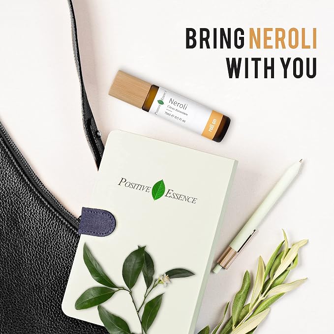 Neroli Essential Oil Roll-On – Natural Aromatherapy Perfume Oil, Pre-Diluted with Jojoba for Skin, Travel Size 15mL Roller with Leak-Proof Metal Ball – Derived from Bitter Orange Blossom (10 mL)