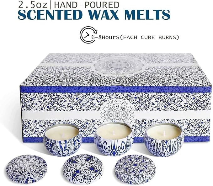 YOROXRG Scented Candles Gifts Set 16 Pack Soy Wax Travel Tin Jar Candles for Home 2.5 OZ for Mom for Christmas, Birthday, Thanksgiving, Mother's Day