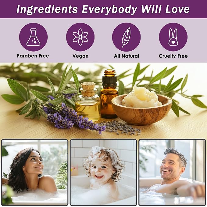 Aqua Elegante Spa Gift Basket - Luxury Bath Set with Body Wash, Bubble Bath, Lotion, Salts, Scrub, Spray, Shower Puff, Towel, Gifts for Women, Mom, Wife, Her - Lavender & Tea Tree Oil