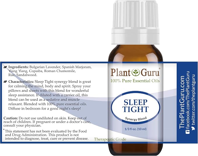 Sleep Tight Essential Oil Blend 10 ml. 100% Pure Undiluted Therapeutic Grade.
