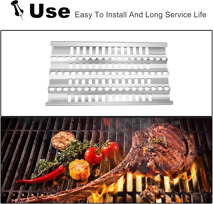 18” Grill Heat Plates Shield Grill Burners Radiant Tray for DCS Grills 27DBQR, DCS 36 BGB36-BQARL, 48 BGB48-BQARL, 30 BGB30-BQR-L, Dynamic Cooking Systems Gas Grill Replacement Parts