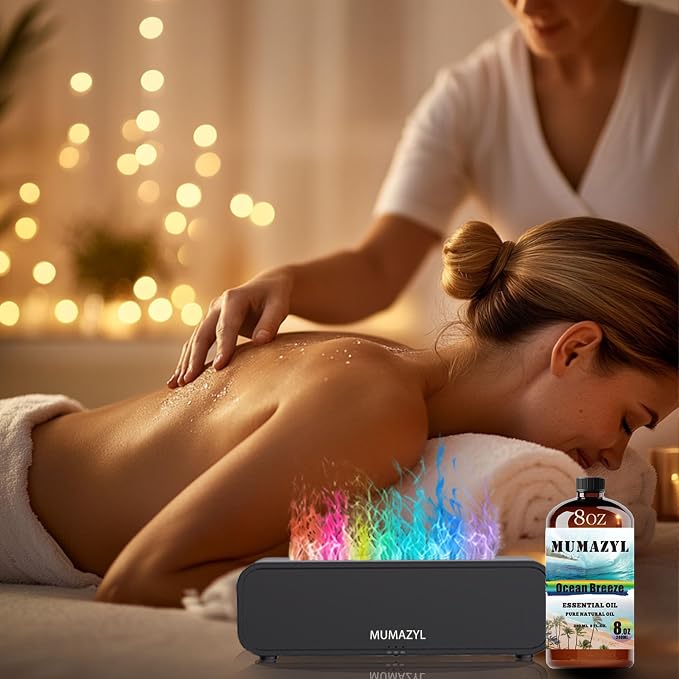 Ocean Breeze Essential Oil, Ocean Breeze Oil 8 Fl Oz 240ML for Diffuser Humidifier Yoga Cleaning DIY Candle Soap Making MUMAZYL Essential Oils