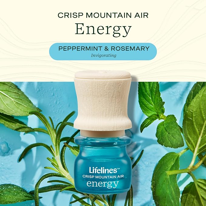 Lifelines Scent-Infused Grounding Stone & Oil Blend - Portable Fidgets for Tweens, Teens & Adults with Essential Oil Blend & Diffusion Stones for Sensory Immersion - Calming Waterless Passive Diffuser