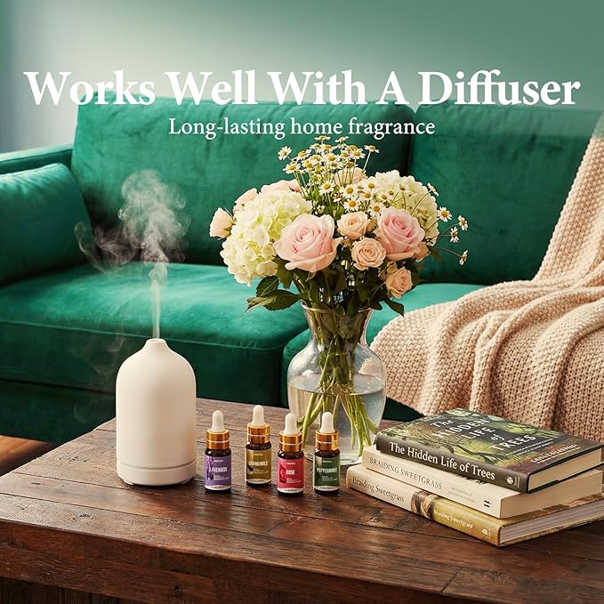 20 Pcs Essential Oil Set - Essential Oils Gift Set Perfect for Diffuser, Massage,Soap, Candle Bath Bombs Making, 20x5 ML