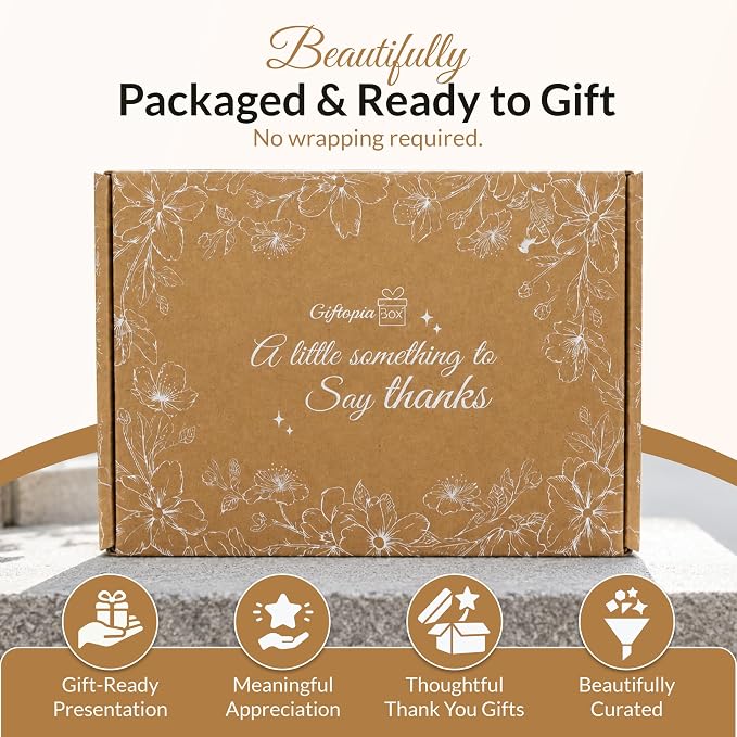 Thank You Gift Box for Women – Self Care Spa Set for Coworkers, Teachers, Nurses & Friends, Appreciation Care Package for Birthdays & Thinking of You Gift Box Set