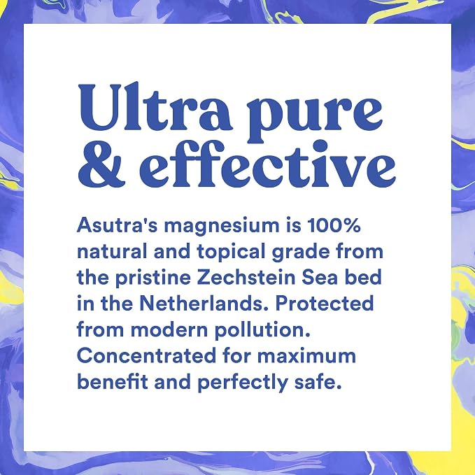 ASUTRA Pure Zechstein Bundle, 4 Lb Magnesium Flakes for Bath Soak and 2 Pack Topical Pure Magnesium Oil Spray for Feet, Leg and Foot Cramps, Tired Muscles, Better Sleep, 4 Fl Oz Each