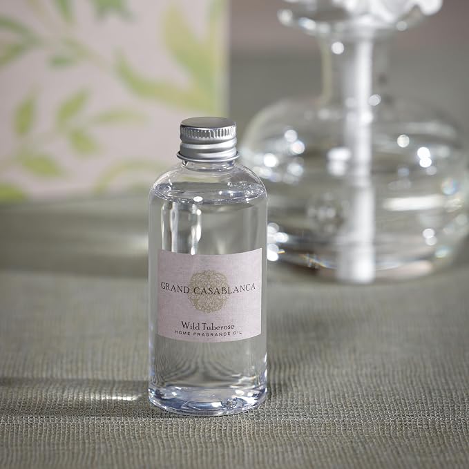 Zodax Grand Casablanca Porcelain Oil Diffuser Refills - 3.38 Oz/2 Count - Wild Tuberose