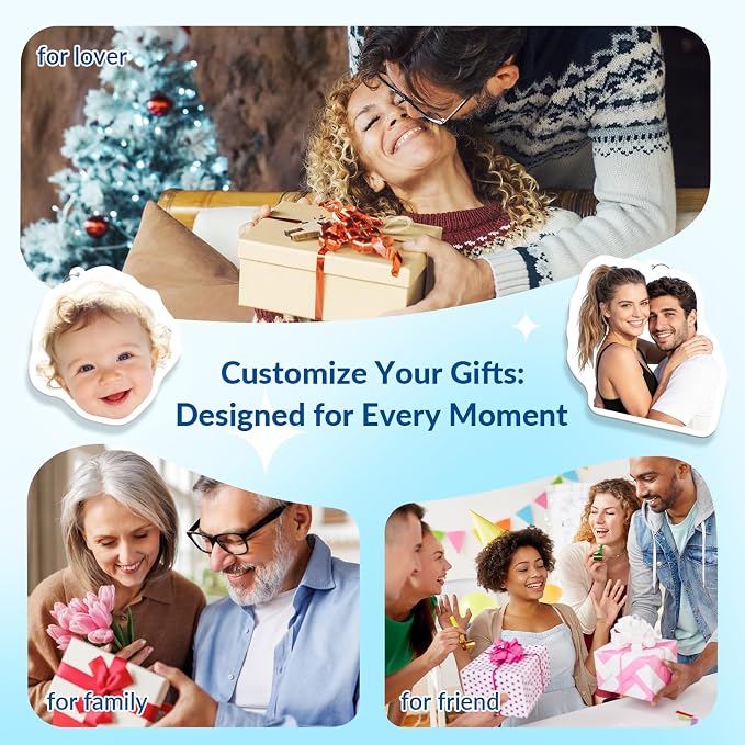 Custom Air Fresheners with Picture for Car | Personalized Photo Gift; Double-Sided Print; Hanging Ornament; Scent Choice Available; Custom Shape