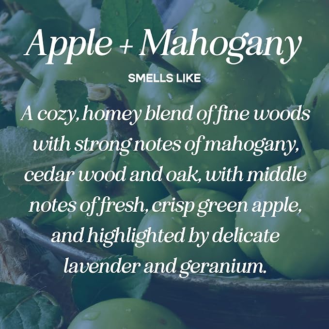 CANDECraftCo 4 Fl oz Fragrance Oils for Aromatherapy, Essential Oils for Home Diffusers, DIY Candle and Soap Making, DIY Scented Products (Apple & Mahogany)