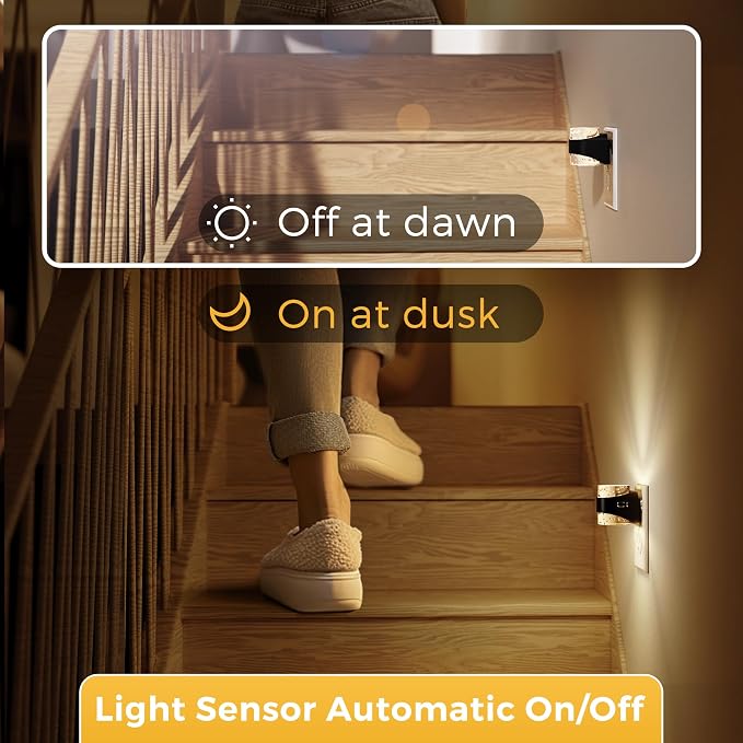 L LOHAS LED Night Light, 4 Pack 3000K Bubble Night Lights Plug into Wall, Acrylic Night Lights with Light Sensor, Adjustable Brightness,Soft White Plug in Nightlights for Rooms Bathroom Hallway