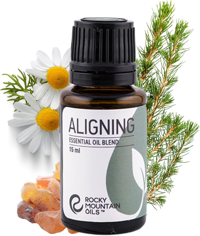 Rocky Mountain Oils Aligning Essential Oil Blend 15 ml - 100% Pure Essential Oils in a Base of Fractionated Coconut Oil