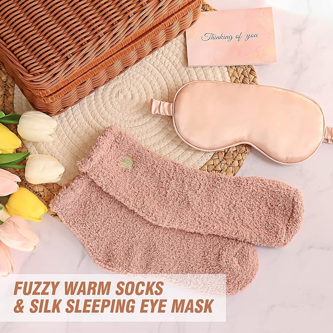 Birthday Gifts for Women, Unique Happy Birthday Gift Basket Self Care Package Bday Ideas with Luxury Flannel Blanket for Mom Her Best Friends Sister Wife Friendship