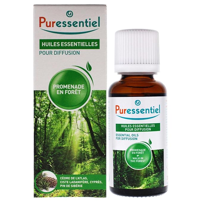 Puressentiel Walk in The Forest Essential Oil Diffusing Blend, Aromatherapy Relief, Calming- 100% Pure & Natural - Therapeutic Grade, Premium & Certified Quality - Made in France – 1.01 fl oz