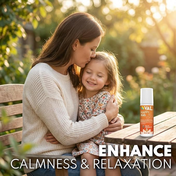 VAL Magnesium Roll-On for Kids | Gentle Zechstein Magnesium Chloride | Relaxation for Daytime & Bedtime | Calm & Mood Support | with Chamomile, Shea Butter & Essential Oils | USA Made | 3oz