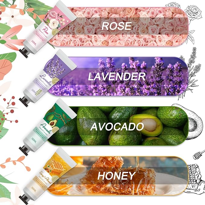 Gift Baskets for Women: Unique Candles & Hand Cream Lotion Gift Set, Valentines Day Gifts,Teacher Appreciation Gifts, Mothers Day Gifts, Best Friend Birthday Gift, Christmas Gifts for Coworker