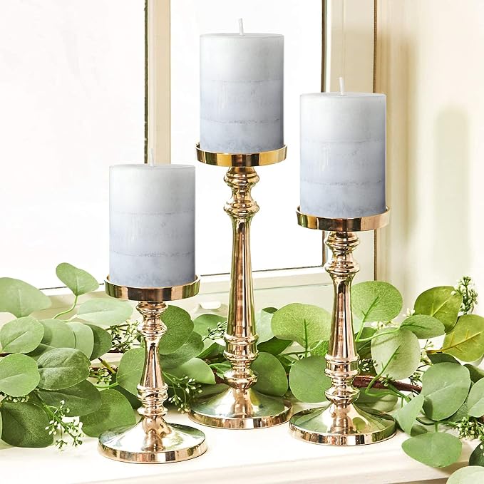 CRYSTAL CLUB Scented Pillar Candles, Aromatherapy Creamy Coconut Scented Candles, Clean Burning and Dripless Heritage Fragrance Candle, Tall 3x4 Inch Candles for Summer Home Party Décor