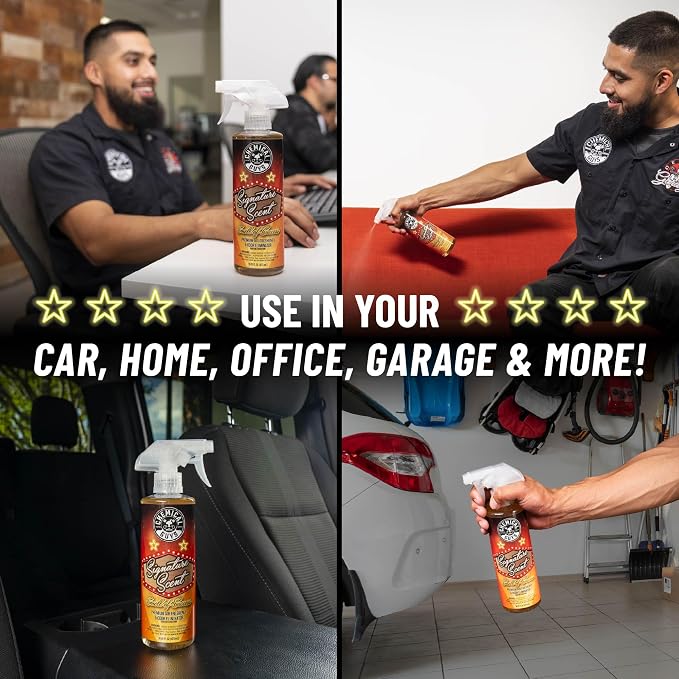 Chemical Guys AIR_069_16 Signature Scent Premium Air Freshener and Odor Eliminator, Smell of Success (Great for Cars, Trucks, SUVs, RVs, Home, Office & More) 16 fl oz