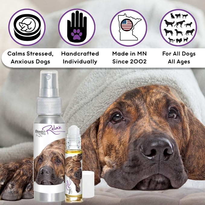 The Blissful Dog Fila Brasileiro Relax Dog Aromatherapy Spray for Your Dog's Anxiety