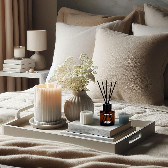 Flora D'Amour Scent Reed Diffuser Oil – with Rose, Peony, Magnolia & Peach – Long Lasting Aroma Diffusers for Home, Bedroom, Bathroom & Office – 50ml