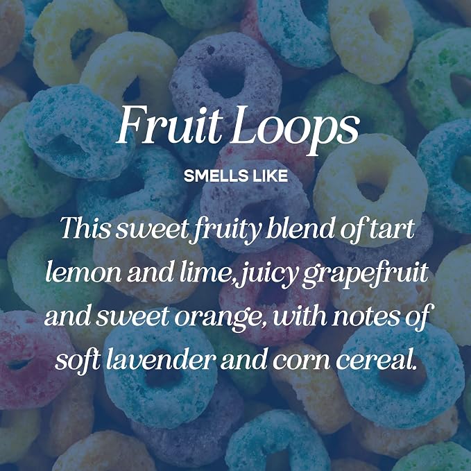 CE CRAFT Cereal Milk Scented Candle - Fruit Loops Scented Candle, Funny Gift for Her, 8 Ounce Glass Jar Candle, 50+ Hour Burn Time
