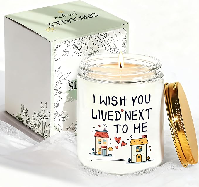 Birthday Gifts for Women, Christmas Anniversary Valentine's Day Wedding Gift for Her, Romantic Present for Girlfriend, Mom, Sisters, Wife, Daughter, Friend, Funny Lavender Scented Candle - White
