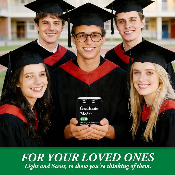2026 Graduation Gifts for Her Him, Congratulations Grad Decoration for Women Men, Graduate Presents for Masters Degree High School College PHD Nurse, 7oz Funny Lavender Scented Candle, Style-K