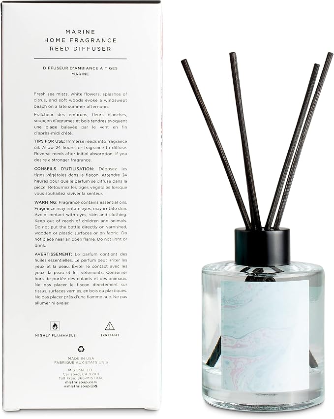 Mistral Marbles Home Fragrance Diffuser, Marine