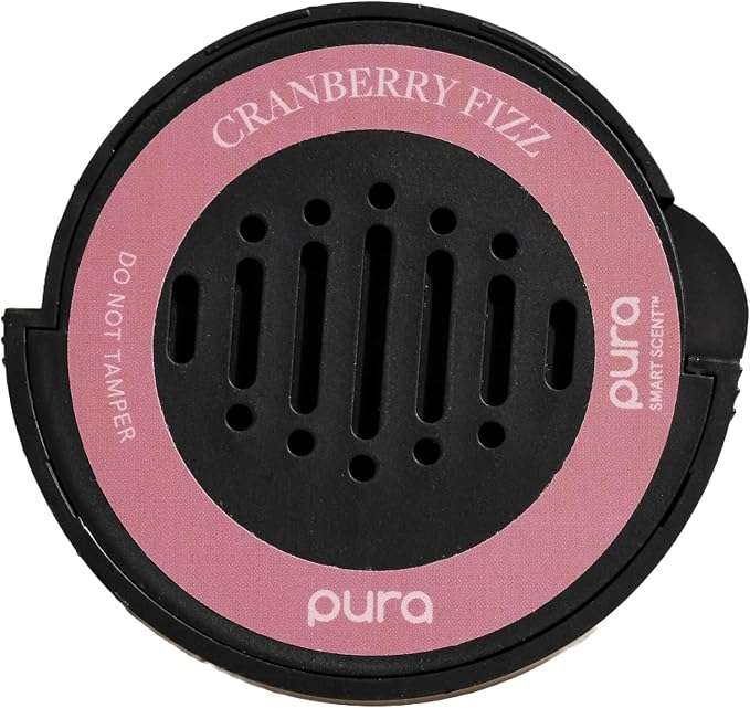 Pura Car Scent Refill - Fragrance for Pura Car Diffuser - Clean & Safe Luxury Diffuser Scent - Long-Lasting Fragrance for 30 Days of Aroma - Cranberry Fizz