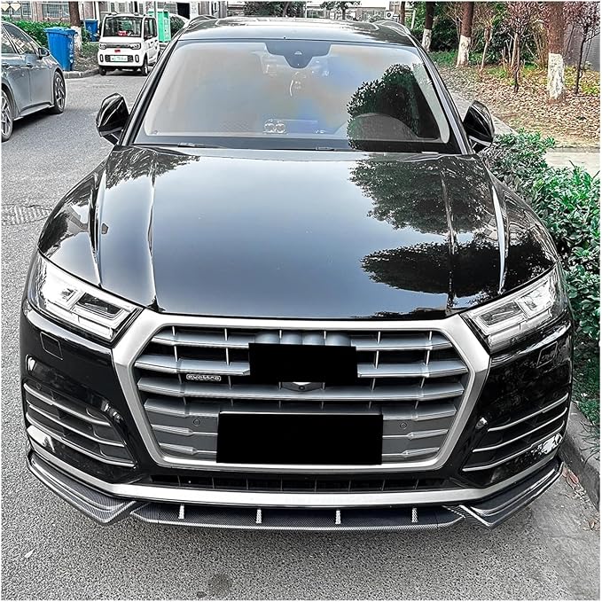 Car Front Bumper Lip Splitter Diffuser Body Kit For Audi Q5 FY S-line 2018-2020 Auto Spoiler Accessories