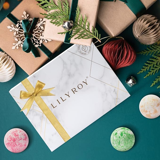 Luxurious Mothers Day Gifts for Women15-Piece Floral 6 x 150g Bath Salt & 6 x 100g Bath Bomb Gift Set for Christmas Gifts, Bath & Body Gift Set for Women, Self Care Kit Elegant Box | Birthday Gift