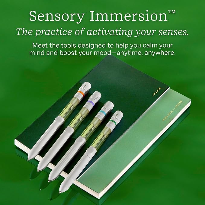 Lifelines Pen Diffuser, Spice Rush - 1mm Black Ballpoint Pen with Scented Essential Oil Blends – Aromatherapy Diffuser & Sensory Immersion Diffuse Aroma As You Write